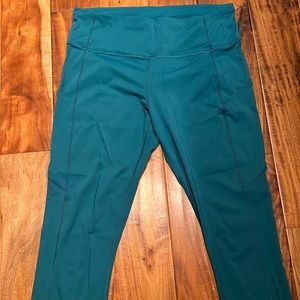 Lululemon Fast and Free Tight II 25” NULUX Laguna Size 12